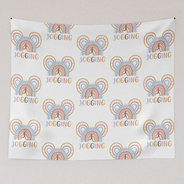 Artikelvorschau, Jogginghose Mickey Sport in Regenbogenfarben Pastell entworfen und verkauft von loveislovestore.