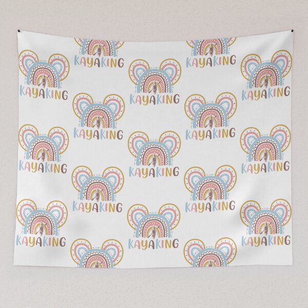 Item preview, Rainbow color pastel Kayaking-Mickey Sport designed and sold by loveislovestore.