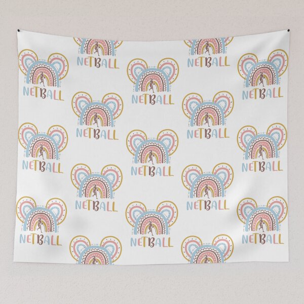Item preview, Rainbow color pastel Netball-Mickey Sport designed and sold by loveislovestore.