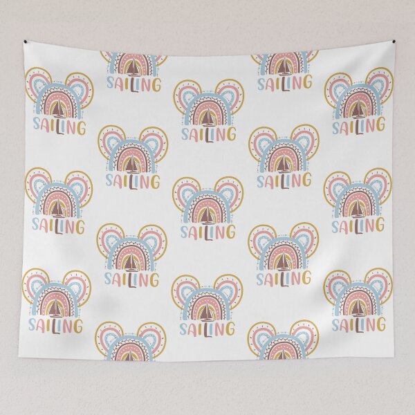 Item preview, Rainbow color pastel Sailing-Mickey Sport designed and sold by loveislovestore.