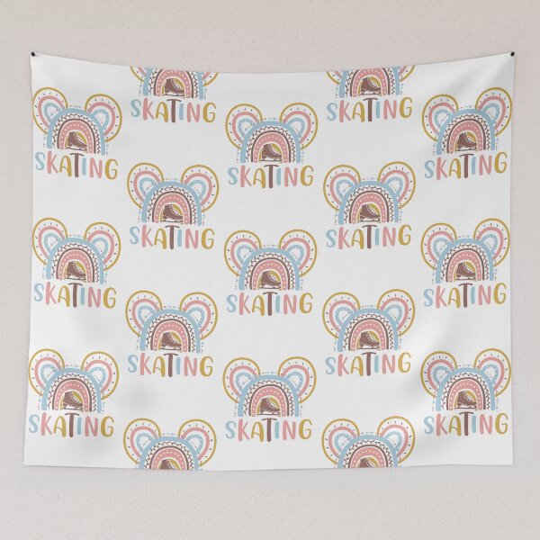 Item preview, Rainbow color pastel Skating-Mickey Sport designed and sold by loveislovestore.