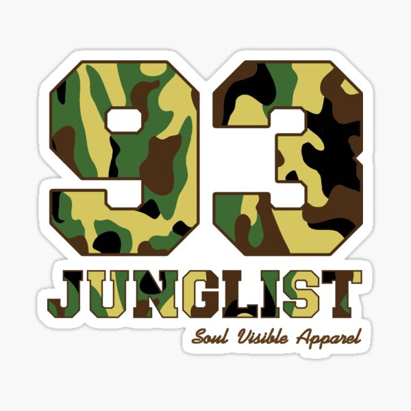 Item preview, 93 Junglist Camo Jungle Music Lovers designed and sold by SoulVisible.