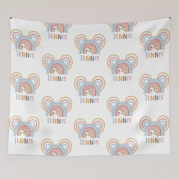 Item preview, Rainbow color pastel Tennis-softball designed and sold by loveislovestore.