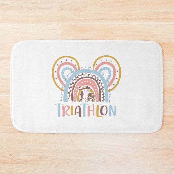 Artikelvorschau, Regenbogenfarben Pastell Triathlon entworfen und verkauft von loveislovestore.
