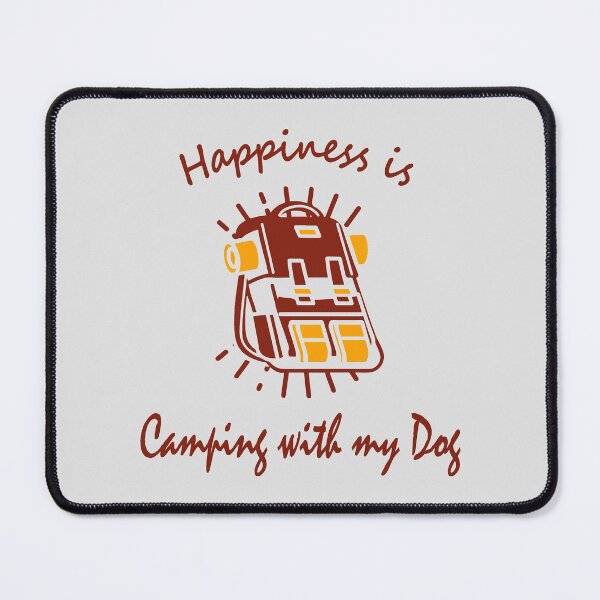Item preview, Happiness is Camping with my Dog designed and sold by notasimp.