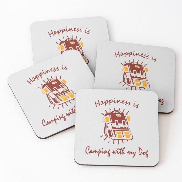 Item preview, Happiness is Camping with my Dog designed and sold by notasimp.