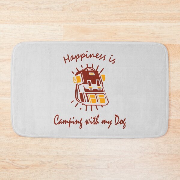Item preview, Happiness is Camping with my Dog designed and sold by notasimp.