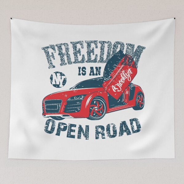 Item preview, Freedom Is An Open Road NewYork - Inspirational designed and sold by Studio  Six.