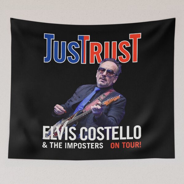 Artikelvorschau, Elvis Costello Just Trust Tour 2019 entworfen und verkauft von Chivenus Williams.