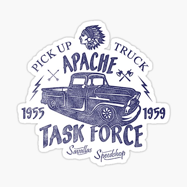 Chevrolet Apache Truck Task Force Series Glossy Sticker