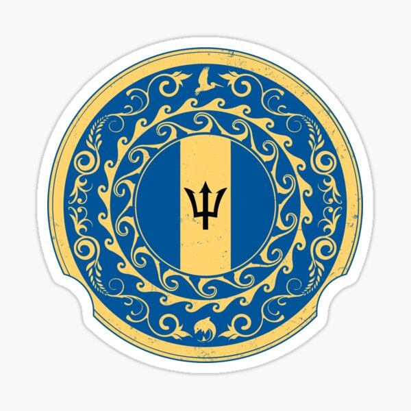 Item preview, Barbados flag designed and sold by NicGrayGraphic.