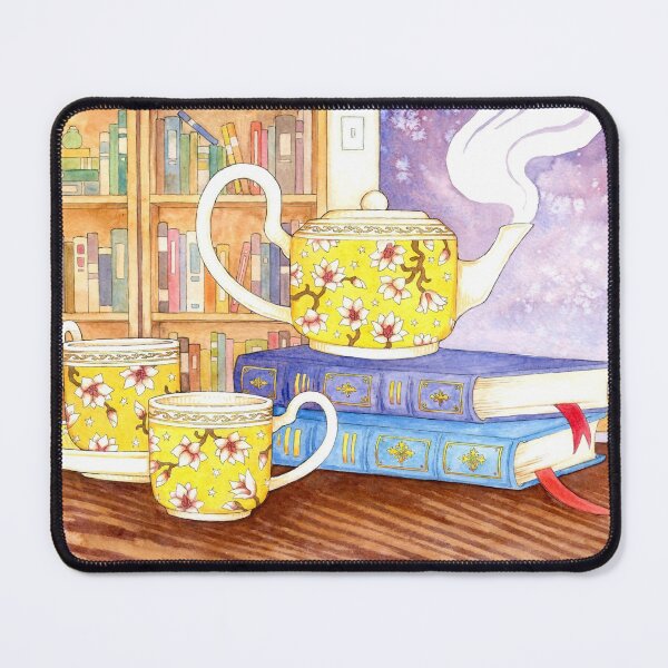 Item preview, Books and Tea designed and sold by redgoldsparks.