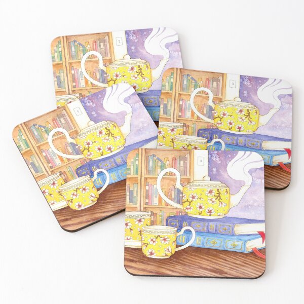 Item preview, Books and Tea designed and sold by redgoldsparks.