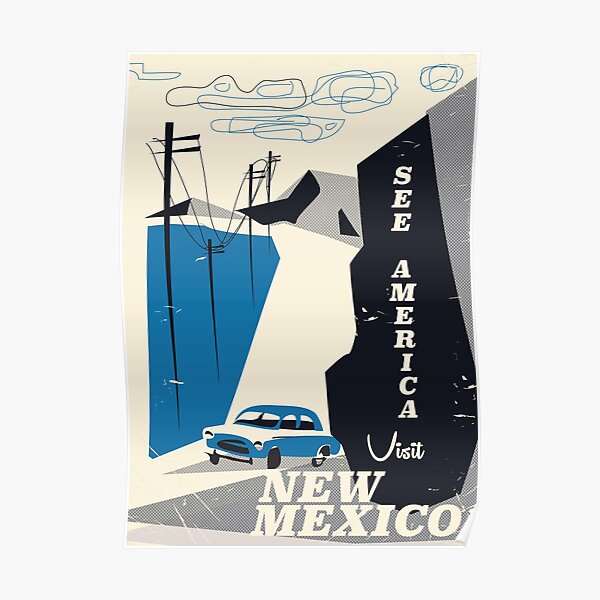 See America - New Mexico Vintage travel poster Poster
