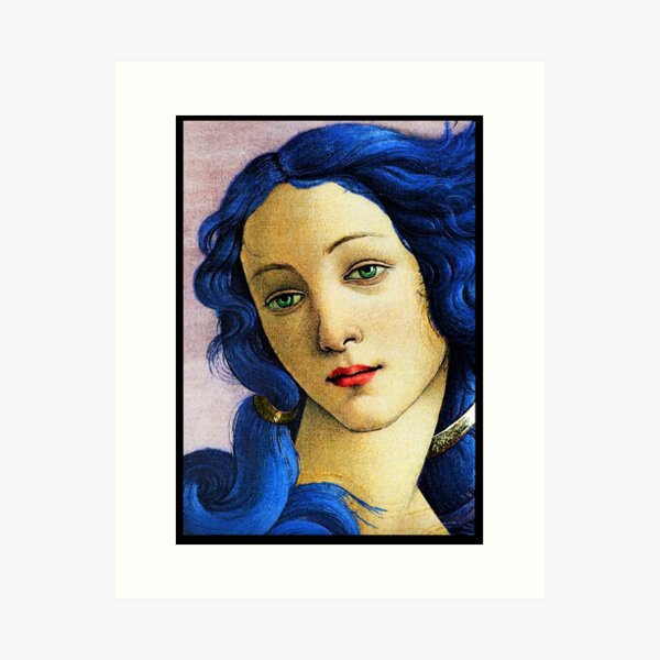 Aperçu de l'œuvre Naissance de Vénus en bleu créée et vendue par brett66.
