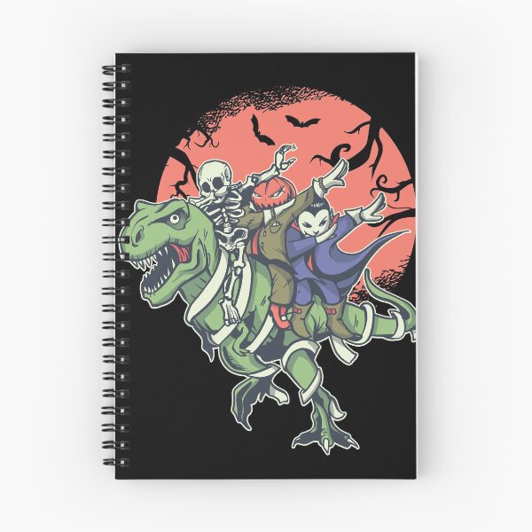 Item preview, dabbing halloween characters riding dinosaur  designed and sold by hobbystore0-0.