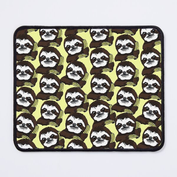 Item preview, Resting sloth face sloth pattern designed and sold by sketchNkustom.