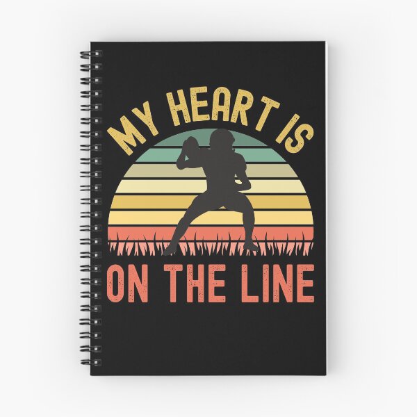 Item preview, My Heart Is On The Line Football Offense designed and sold by Fabvity.