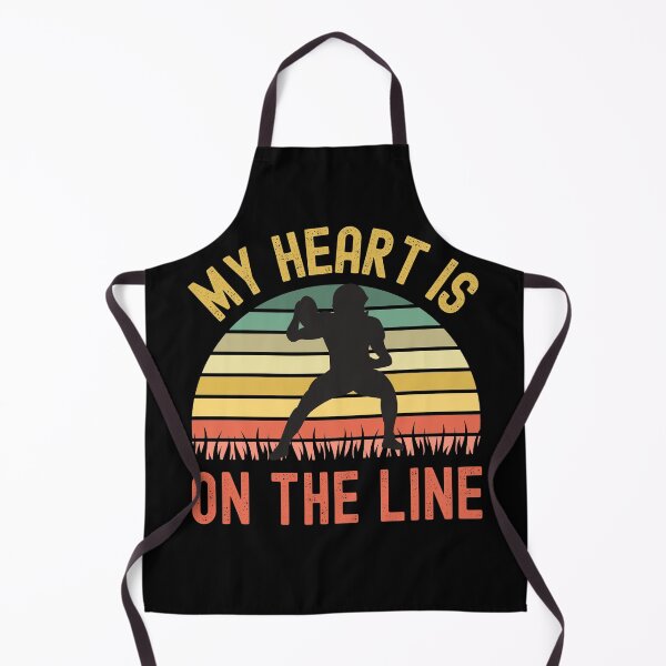Item preview, My Heart Is On The Line Football Offense designed and sold by Fabvity.