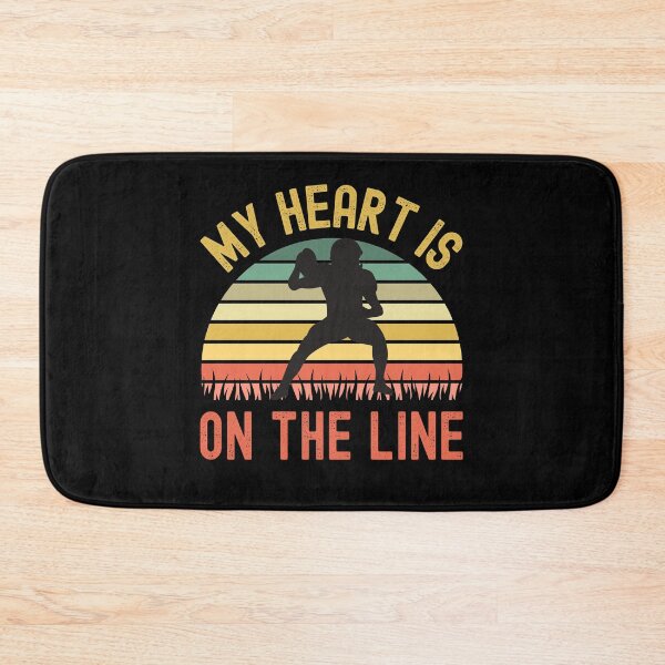 Item preview, My Heart Is On The Line Football Offense designed and sold by Fabvity.