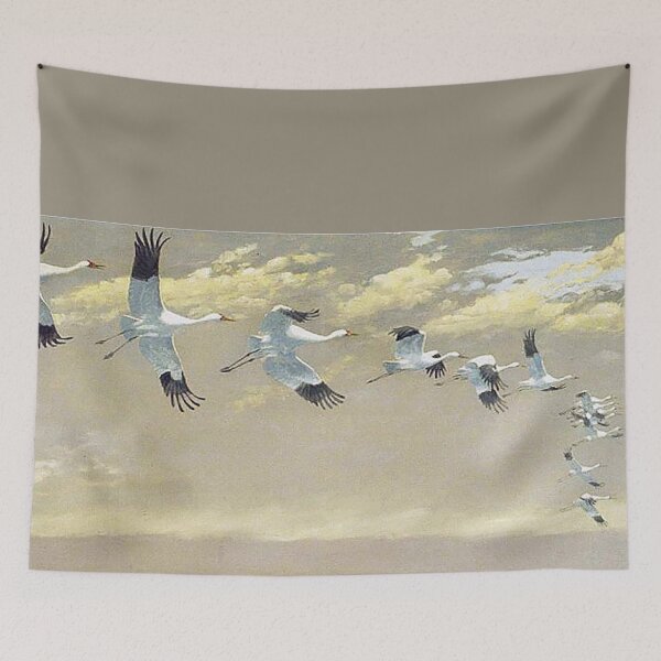 Item preview, Thirteen Whooping Cranes in Flight by Louis Agassiz Fuertes designed and sold by MagicStrawberry.