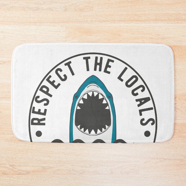 Item preview, Vintage Surf Sticker Respect The Locals Shark designed and sold by TonySpencer.