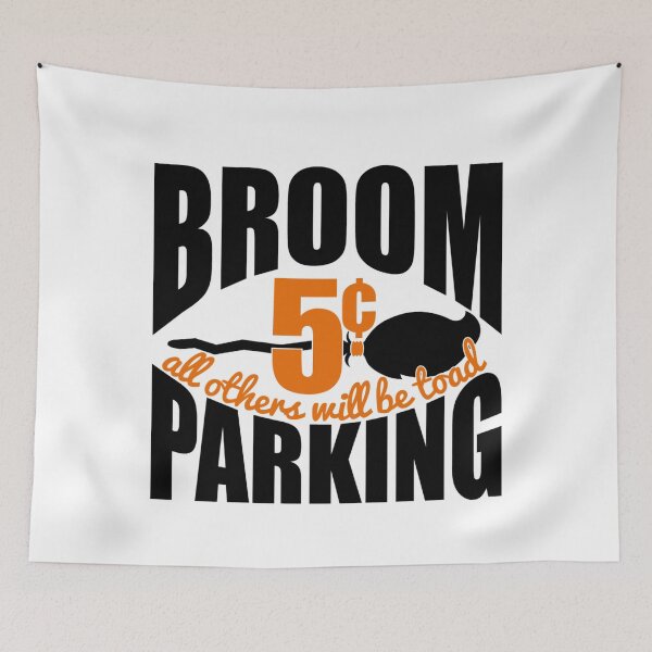 Item preview, Broom Parking All Others Toad Halloween Design designed and sold by JumboExclusive.