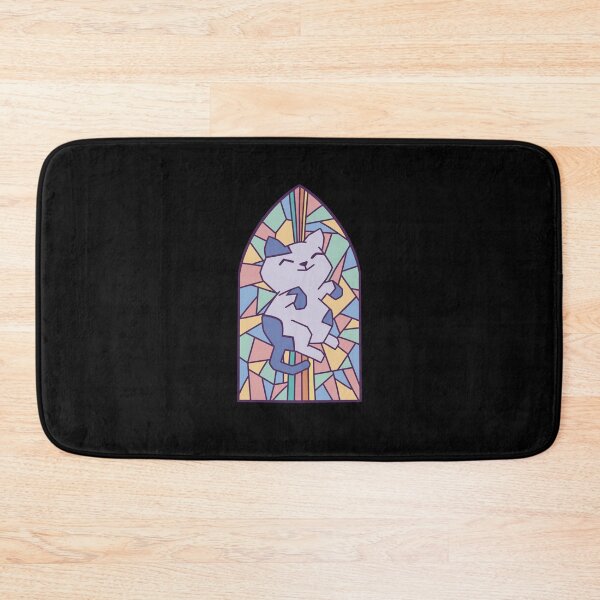 Item preview, Cat Church Window Catholic figure Stained Glass designed and sold by NeXore.