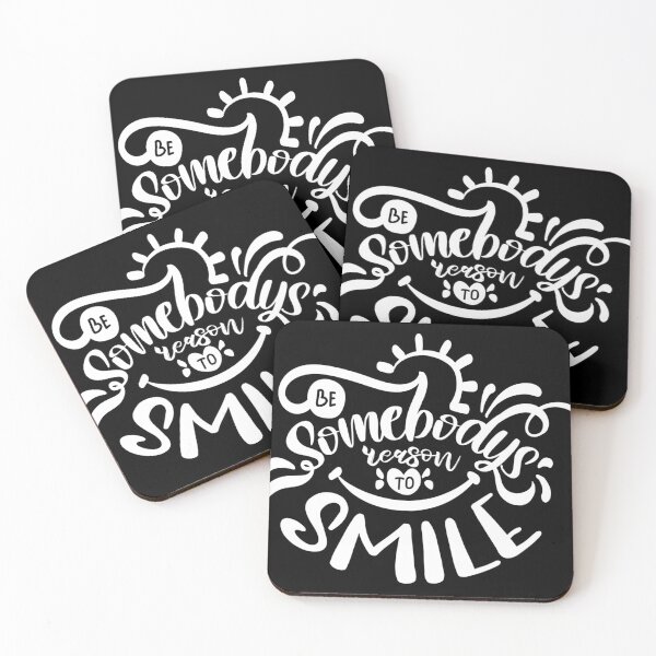 Item preview, Be Somebody Reason To Smile Dark Edition - Motivational Quote designed and sold by Karnefa.