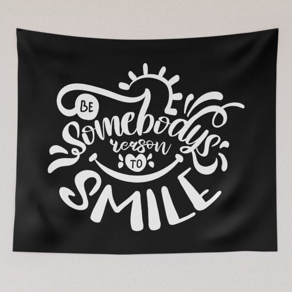 Item preview, Be Somebody Reason To Smile Dark Edition - Motivational Quote designed and sold by Karnefa.