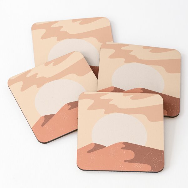 Item preview, Vintage Abstract Desert Sunset Landscape designed and sold by PeachyLitchi.