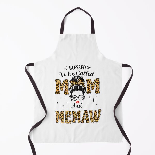 Item preview, Blessed To Be Called Mom And Memaw Leopard Messy Bun designed and sold by DieterShop.
