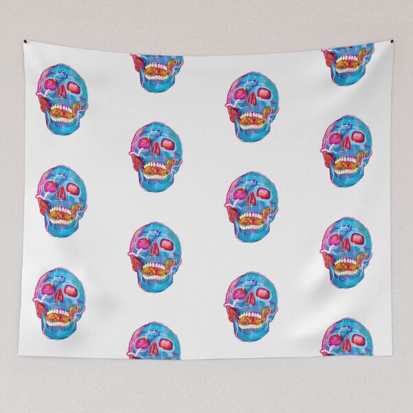 Item preview, Fluorescent Neon Skull designed and sold by Oakory.