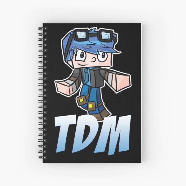 Chibi TDM Cute Boy Dinamond Fanart Gaming Spiral Notebook