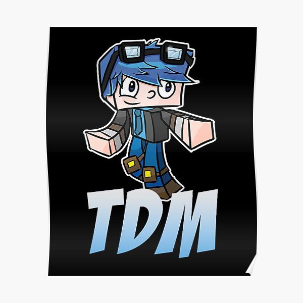 Chibi TDM Cute Boy Dinamond Fanart Gaming Poster