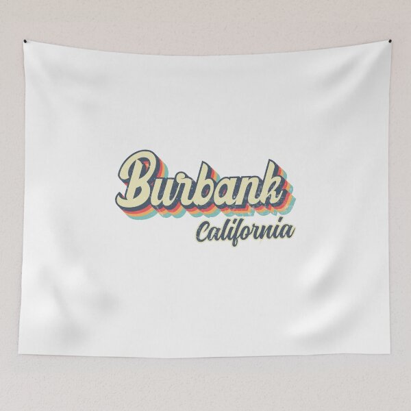 Item preview, Burbank City California Retro Vintage 70s rainbow designed and sold by Teelogic.