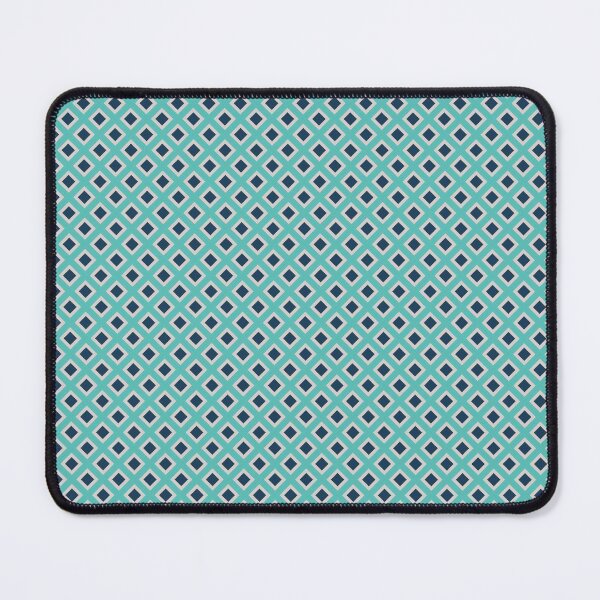 Item preview, Art Deco Squares - Mint Green + Navy designed and sold by NolkDesign.