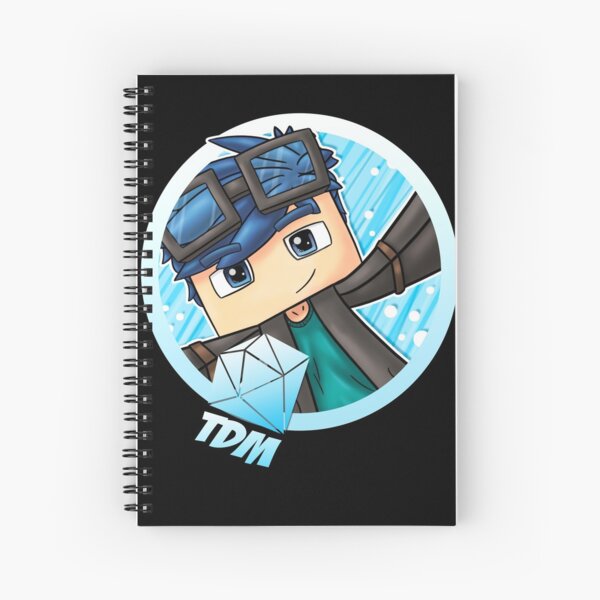 Chibi TDM Cute Boy Dinamond Gaming Spiral Notebook