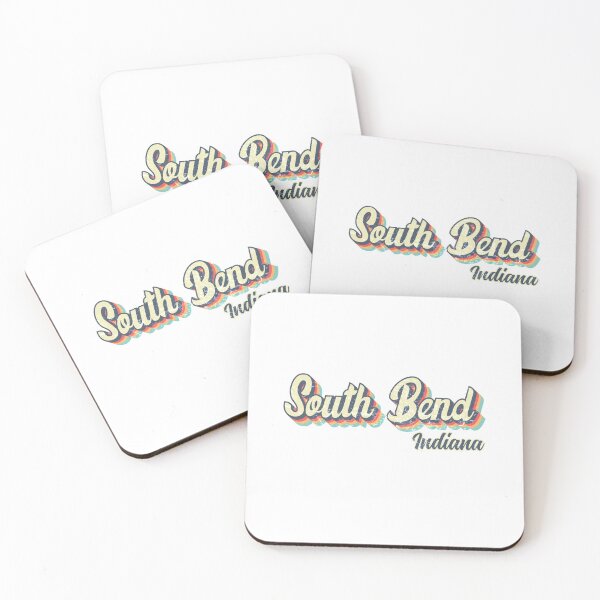 Item preview, South Bend City Indiana Retro Vintage 70s rainbow designed and sold by Teelogic.