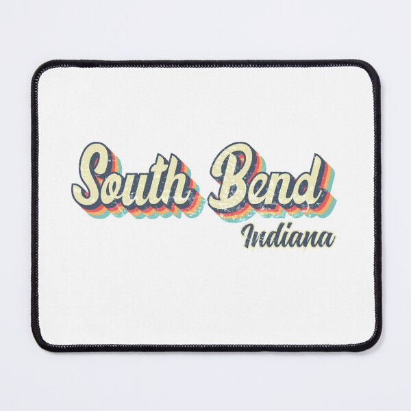 Item preview, South Bend City Indiana Retro Vintage 70s rainbow designed and sold by Teelogic.