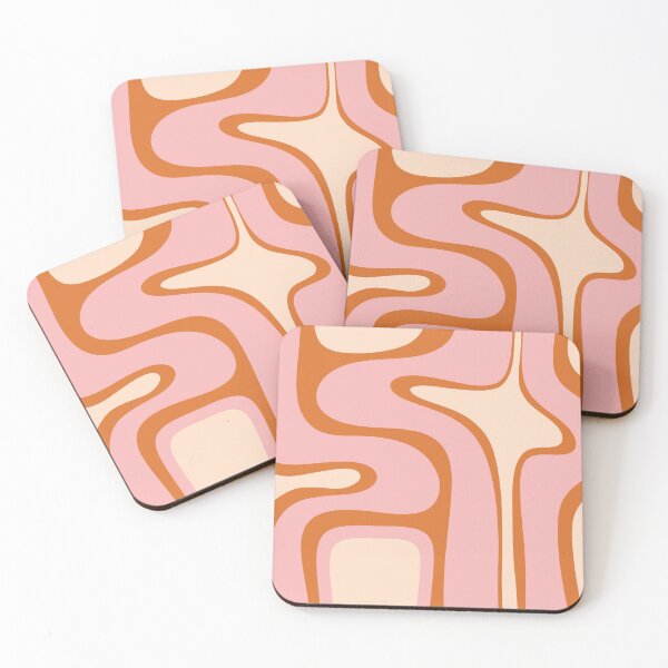 Item preview, Copacetic Retro Abstract Orange Pink Cream designed and sold by kierkegaard.