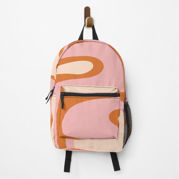 Item preview, Copacetic Retro Abstract Orange Pink Cream designed and sold by kierkegaard.
