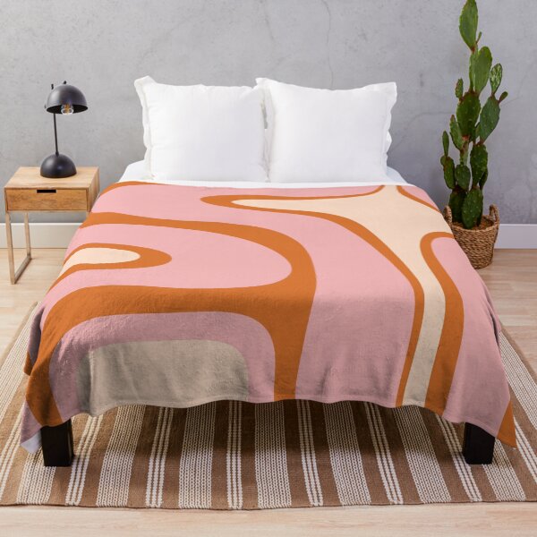 Item preview, Copacetic Retro Abstract Orange Pink Cream designed and sold by kierkegaard.