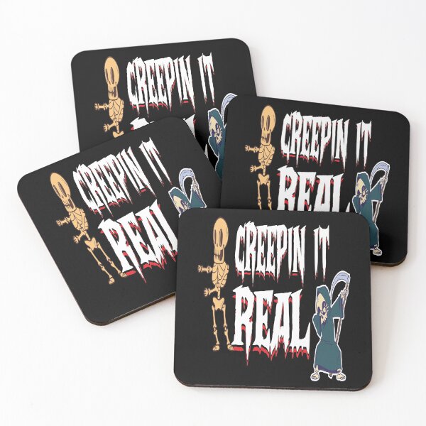 Item preview, CREEPIN IT REAL - FUNNY SPOOKY SCARY DABBING SKELETON DABBING GRIM REAPER HALLOWEEN QUOTE designed and sold by PhillDaPhlava.