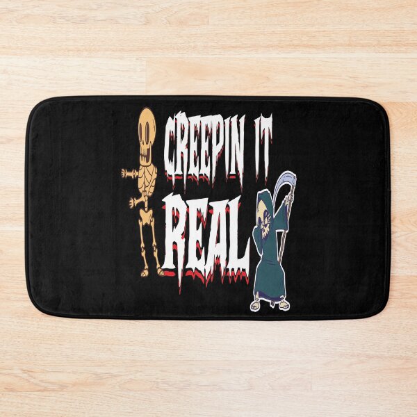 Item preview, CREEPIN IT REAL - FUNNY SPOOKY SCARY DABBING SKELETON DABBING GRIM REAPER HALLOWEEN QUOTE designed and sold by PhillDaPhlava.