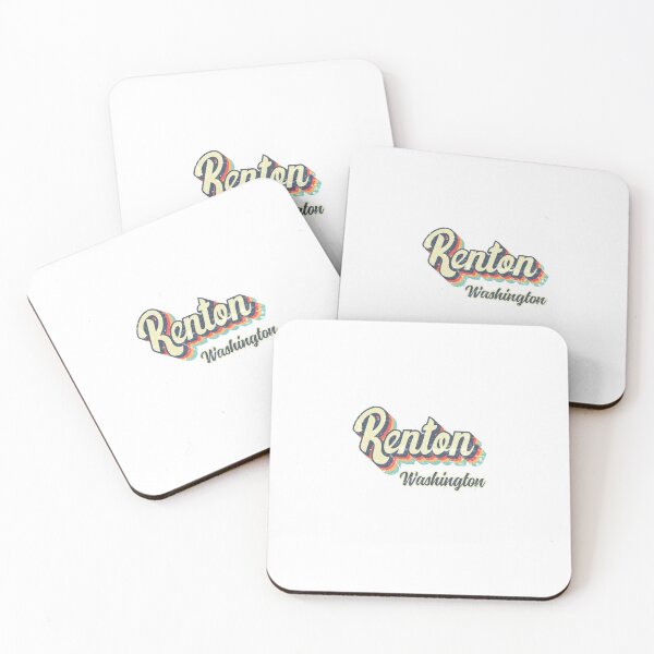 Item preview, Renton city Washington Retro Vintage 70s rainbow designed and sold by Teelogic.