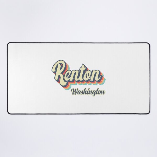 Item preview, Renton city Washington Retro Vintage 70s rainbow designed and sold by Teelogic.