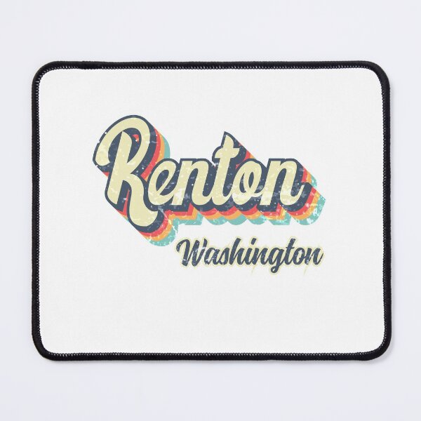 Item preview, Renton city Washington Retro Vintage 70s rainbow designed and sold by Teelogic.