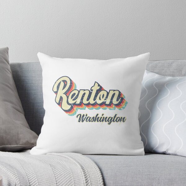 Item preview, Renton city Washington Retro Vintage 70s rainbow designed and sold by Teelogic.