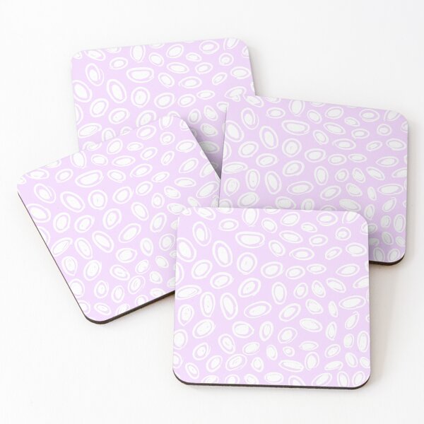 Item preview, Lilac background with white spot pattern designed and sold by ByTaraLouise.